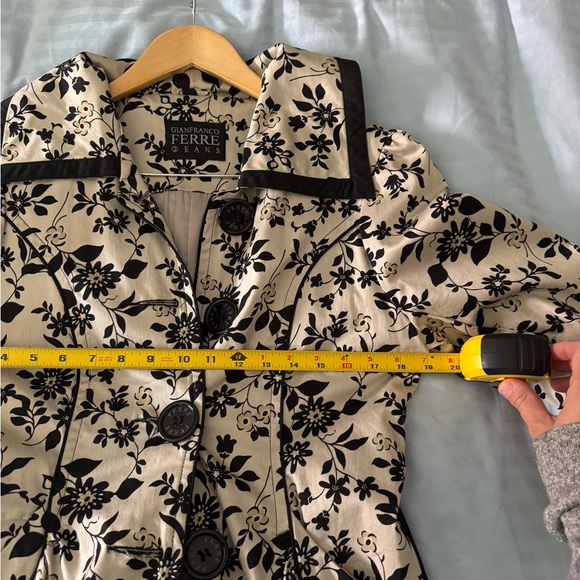 Gianfranco Ferre Jeans Floral Trench Coat - Picture 7 of 11
